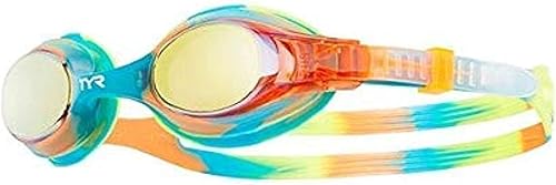 Vista 3 de TYR Swimple - Gafas de natación metalizadas para niños con espejo para entrenamiento y recreación - Protección anti-vaho, UVA/UVB Púrpura/Rosado