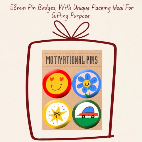 Image of Motivational Pins Badges 58mm Size | Round Button Badges | Inspirational Quotes | Return Gift | Event Badges | Kids Badges | Women brooches | Perfect for Backpacks