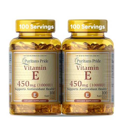 Puritans Pride Vitamin E-450mg (10 000IU) 100 Rapid Release Softgels