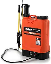 Pulverizador Costal Bateria Bomba Manual Plástica com Tanque 16 Litros-TEKNA-PC16MBTK