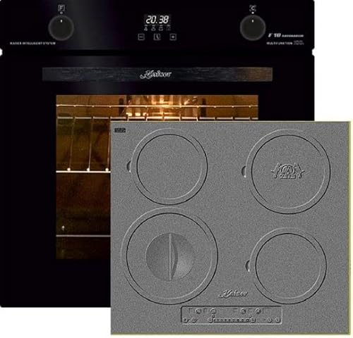 aiser Set de cuisinières EH 6367+KCT 6705 RI - Four électrique - Autarque - 79L - Tourne - Four encastrable - 10 fonctions + plaque de cuisson à induction 60 cm