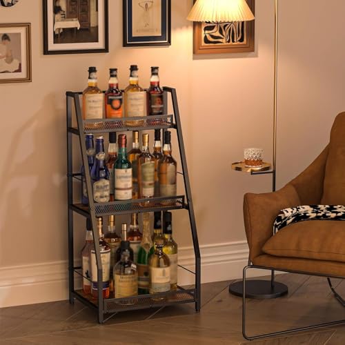 Soporte Industrial Vintage para Botellas, 3 Niveles miniatura 5