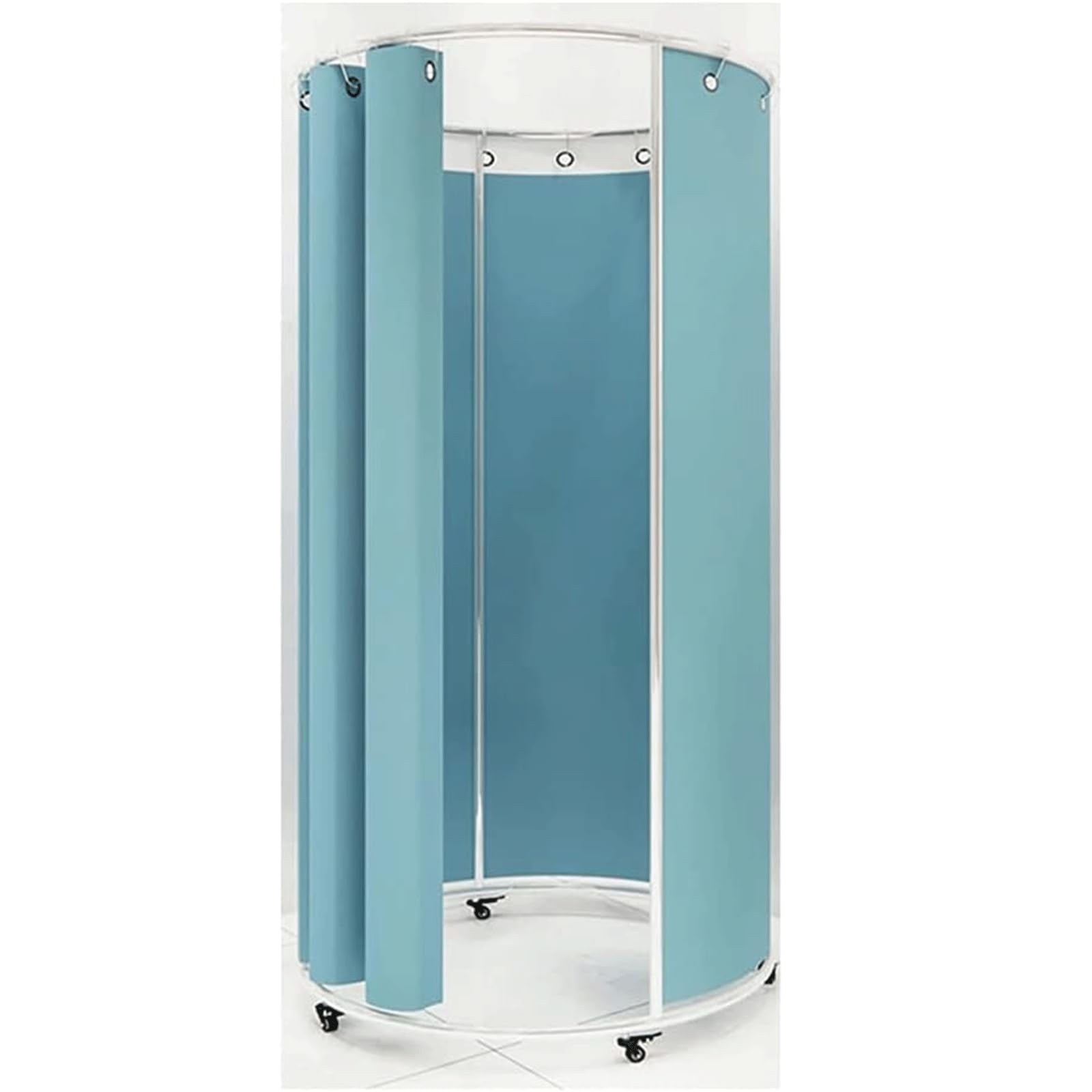 Vestiaire mobile cabine d'essayage en métal noir pour boutique