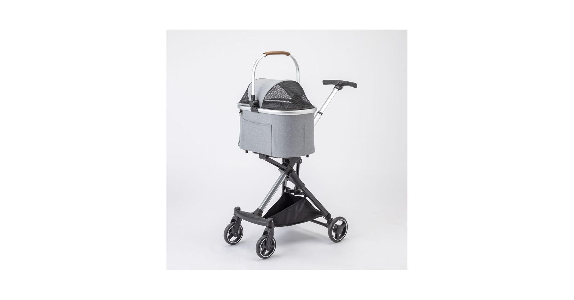 ほぼ未使用　電車OK カインズ ペットカート 小型犬用 グレー ほぼ未使用 電車OK カインズ ペットカート 小型犬用 グレー
