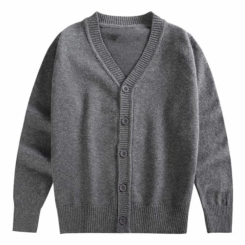 Girls Sweaters Age 11 Sweater Autumn/Winter Solid Color Knitted Jacket Birthday School