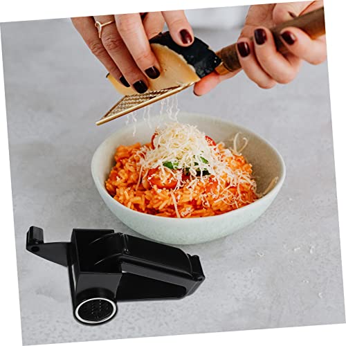 Rallador Rotatorio de Queso de Mano con Mango Negro miniatura 6