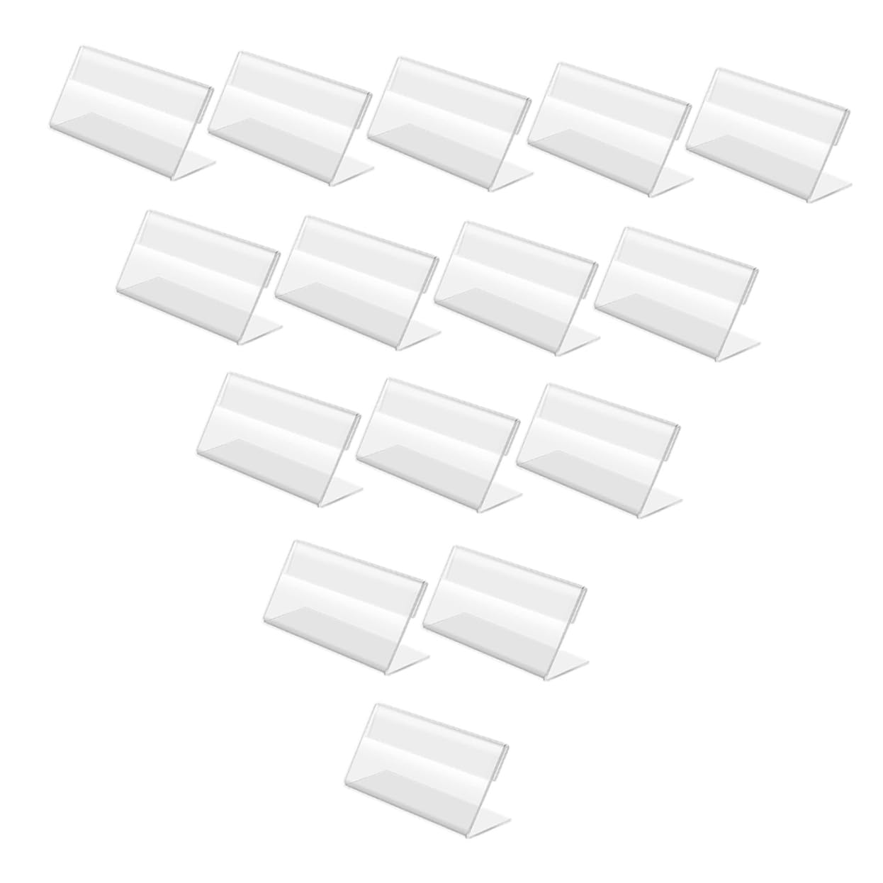 Operitacx 3 Sätze Preisanzeigetafel Etiketten Einziehbar Steht Geschäft Karte Stand Einzelhandel Zeichen Inhaber Aufkleber Planke Platte Preisschildhalter Acryl Transparent 20 Stück * 3