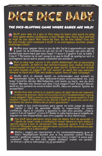 Goliath Dice Dice Baby Jeu De Bluff Jeu De Dés Les Bébés Sont Des Jokers Jeu D Ambiance Jeu De Société A Jouer En Famille Ou Entre Amis 2 4 Joueurs A Partir De - vue 3