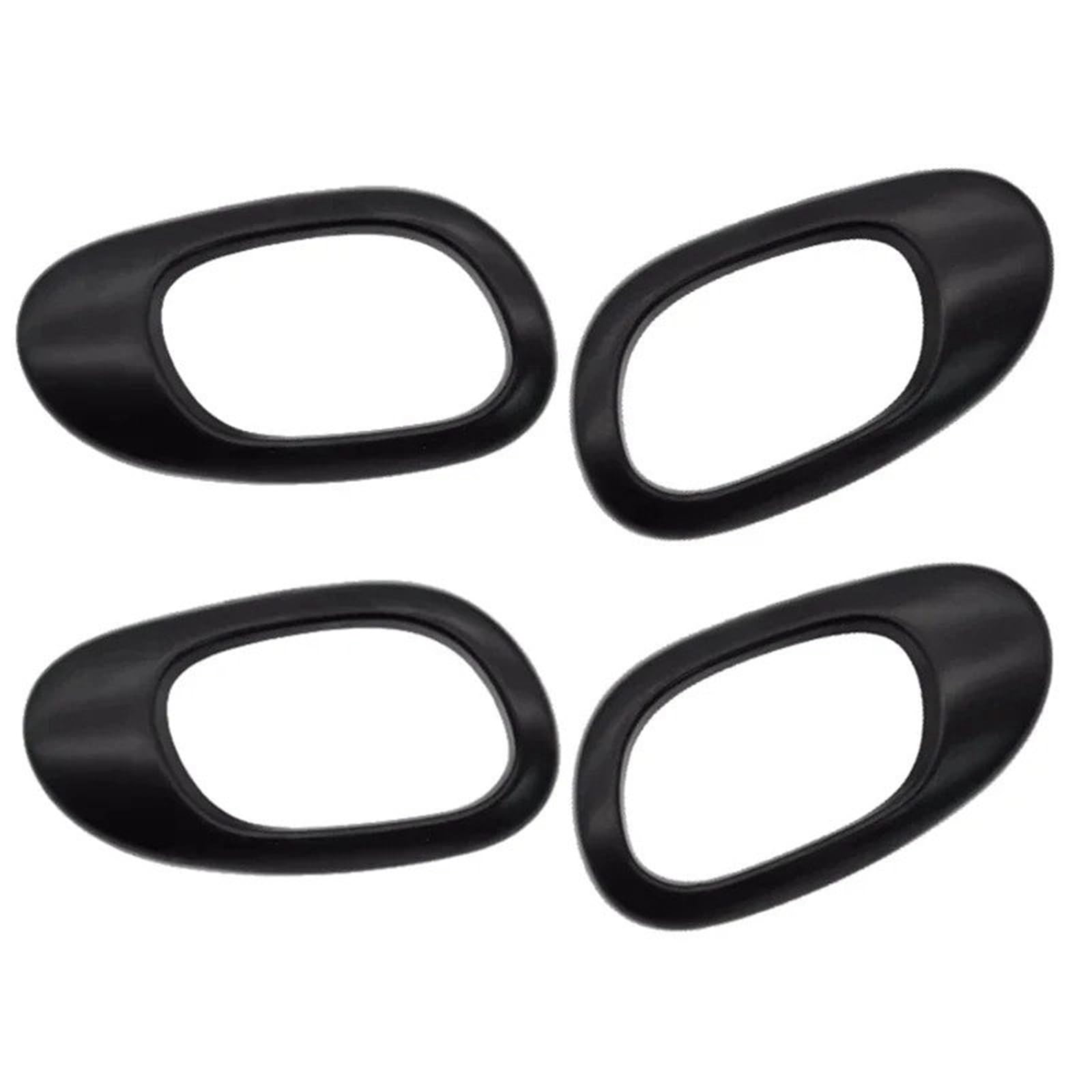 Plmnhss 1 Set Car Inner Handle For Peugeot 207 206 206Cc Interior Door Handle Bezel Cover Trim Decoration(1 Set)