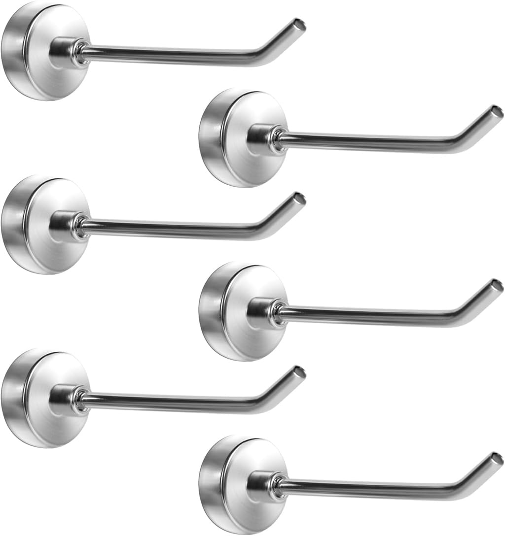 Sponsored Ad – Azonee Magnetic Hooks, 6 Pack 3 Inch Long Magnetic Cruise Hook, Carrying capacity 15 lb+, Heavy Duty Magnets Hook for Hanging, Large Metal Magnetic Hooks for Cabins, Grill, Fridge, Door