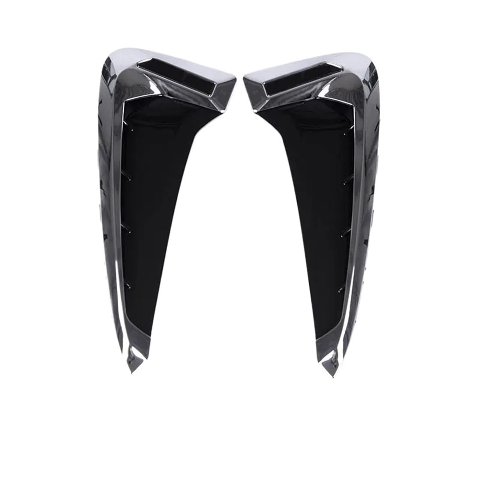 PYTAGHS Car side wing trim Fiber Car Shark Gills Side Fender Vent Stickers Fit For Bmw 2014-2018(Silver Logo)