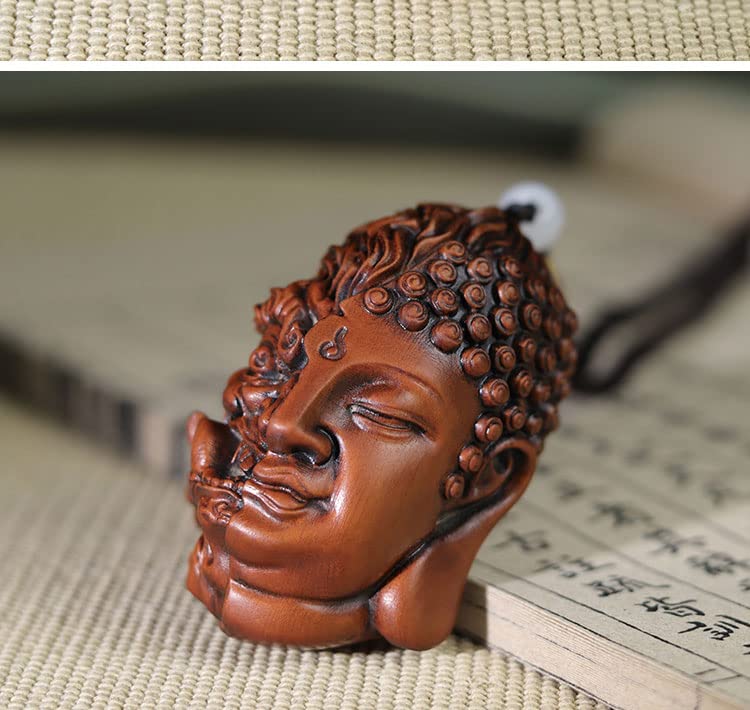 Amazon｜仏像 柘植 つげ 木彫り お守り 彫刻 キーホルダー 開運 金運 