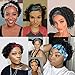 Flandi Short Culy Headband Wig Human Hair for Women Pixie Cut Headband Wig for Black Women Natural Black Pixie Cut Curly Wig for Women