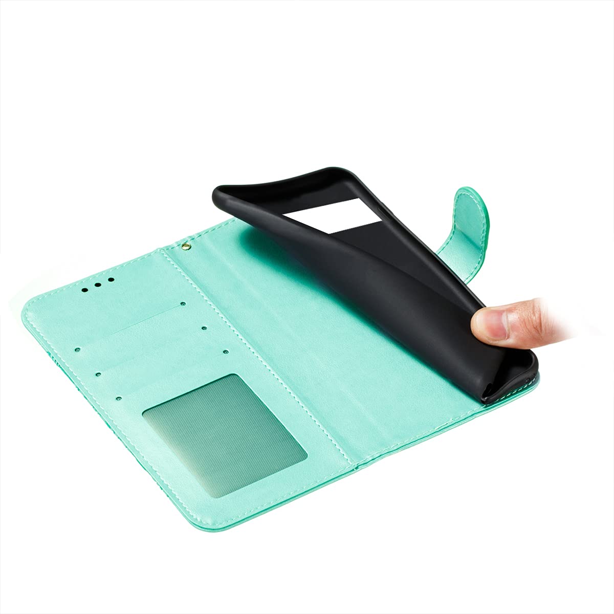Moda Nueva Caja De Teléfono De Cuero Con Ranura Para Tarjeta De La Caja
