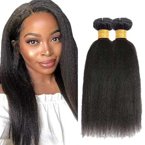 Extensiones de cabello humano Yaki para solucionar la falta de volumen natural