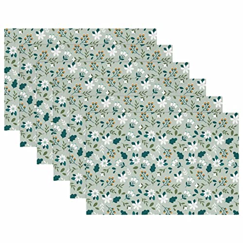 Set de table résistant à la chaleur Ditsy antidérapant lavable pour protéger la table - 6