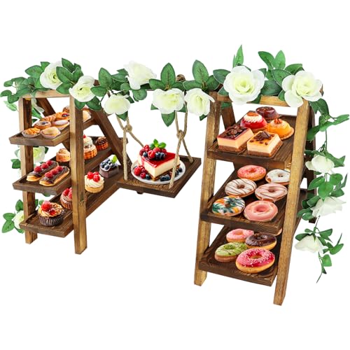 3 Tier Cupcake Stand With Swing and Flower
