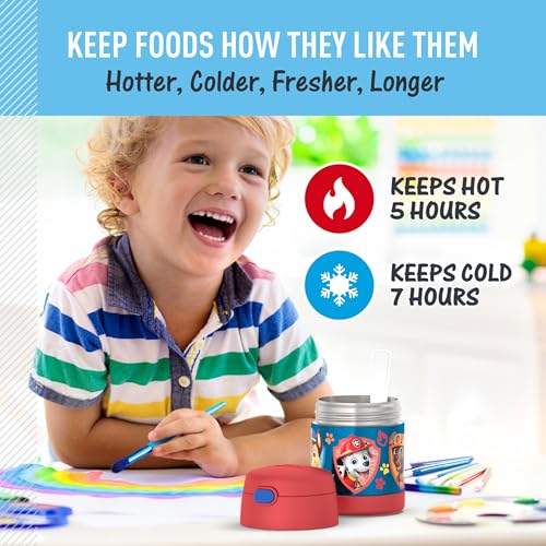 Image of THERMOS FUNTAINER Kids Food Jar with Spoon, Paw Patrol, 10 Ounce (Pack of 6)