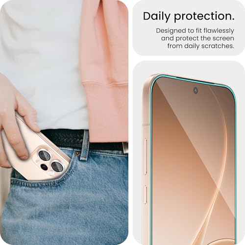 Image of ArmourPro Edge to Edge Tempered Glass for Oppo Reno 15 Pro with Silver Camera Ring Guard, 9H Screen Protector, Anti-Scratch, Anti-Fingerprint, Bubble-Free Installation Kit