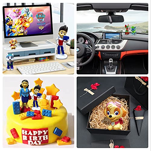 Paw Patrol Verjaardagstaart Toppers, taartversieringen figuren, HONGECB feestbenodigdheden, mini-figuren set, met… - Image 7