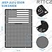 RT-TCZ for Wrangler JL Sunshade Mesh Top American Flag, JT Shade Bikini Top Cover for Jeep Wrangler JL JLU Gladiator JT 2018 Up 4-Door