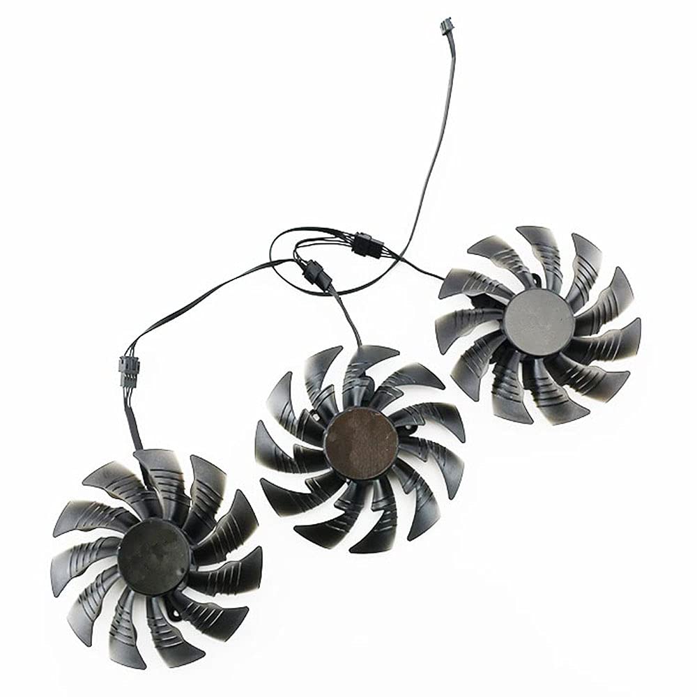 95mm Graphics Card Cooling Fan Replacement for Gigabyte AORUS GTX 1070 GTX 1080 GTX 1080 Ti (3 pcs)