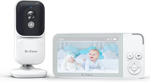 Dr.Care NeoView Video Baby Monitor - Pantalla de 3.5 pulgadas, audio de 2 vías, grabación de bucle de video, visión nocturna, monitoreo en tiempo
