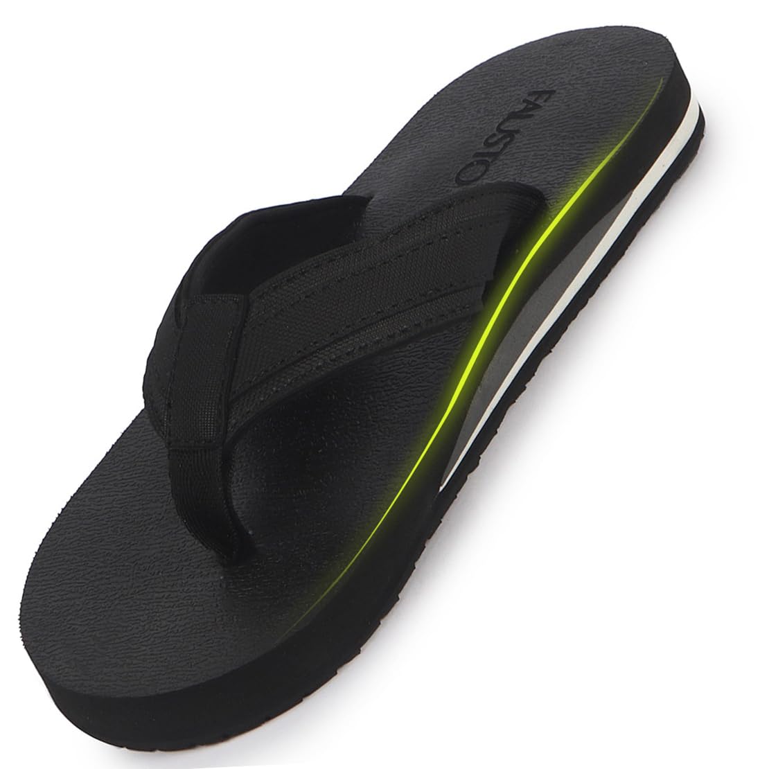 Men Summer Flip Flops with Arch Support | Lightweight EVA Cushioned Ortho Slippers | Anti-Skid Sole | Water Resistant, Travel Friendly, Daily Wear, Indoor Home Use-image-3