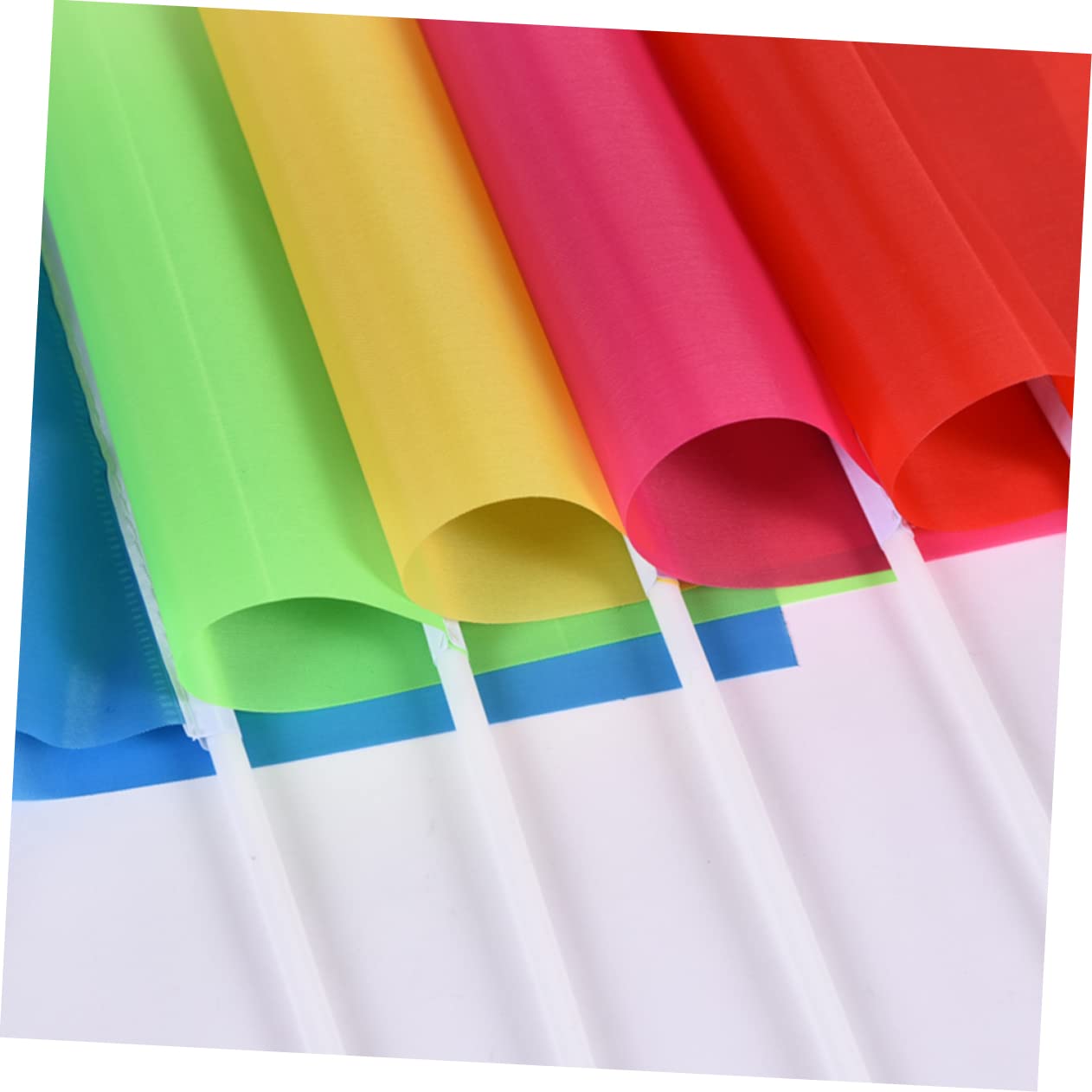 100 Banderines Cuadrados Mini para Fiesta y Eventos, Banderas Ondeantes Portátiles de Poliéster, Adorno Festivo Ligero y Fácil de Agitar
