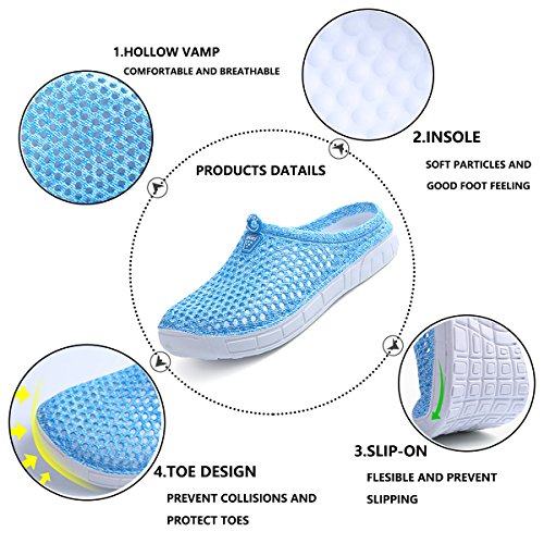 Women's Garden Clogs Shoes Slippers Sandals Quick Drying Lightweight Breathable3