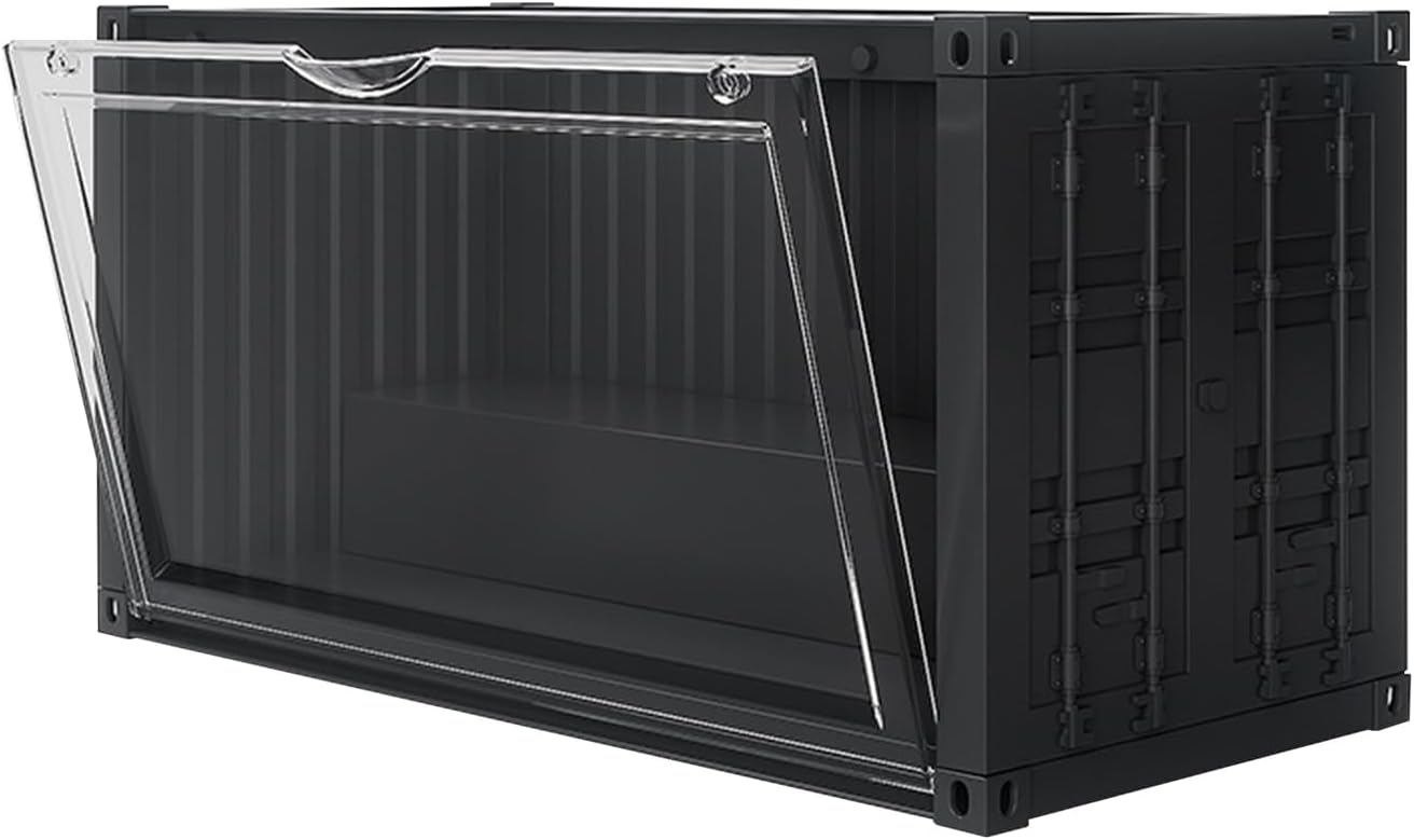 Ergocar Box Stackable Adjustable Lights Transparent Display Box With Door Dust Protection Display Collectibles Action Figures