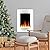 Cambridge 19 In. Vertical Electric Wall Mounted Fireplace Heater with Multi-color Flame Crystal Rock Display, Adjustable Heat, Remote