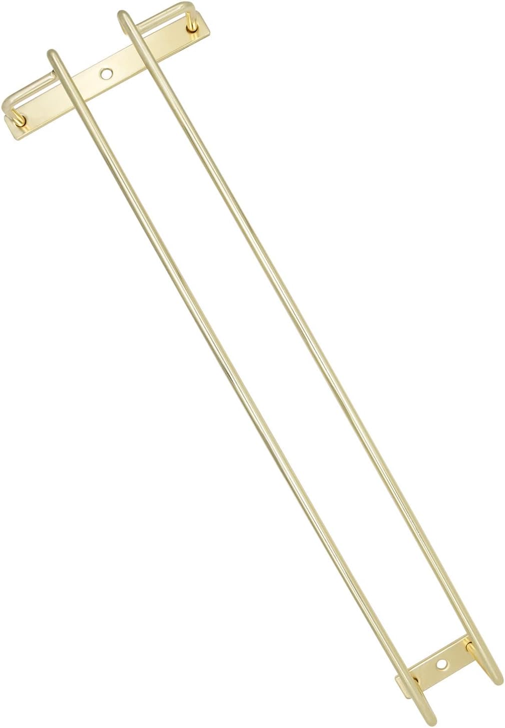 14-Inch Gold Wine Glass Rack - Under Cabinet Stemware Wine Glass Holder for Bar Kitchen (1 Rows, 3 Pack)