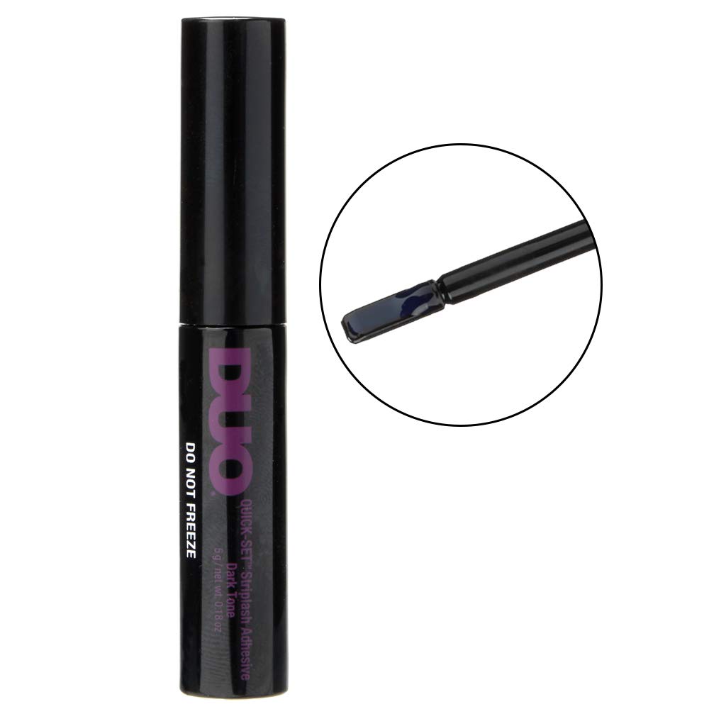 Duo Quick-Set Dark False Strip Lash Adhesive, Dries Dark 0.18 oz x 2 Packs