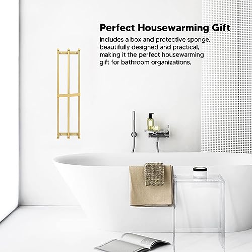 Suporte de Toalha de Banho de Metal, Toalheiro de Parede de Banheiro 3 Barras Design Requintado para