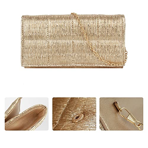 MEGAUK Pochette da donna con brillantini, borsa da...