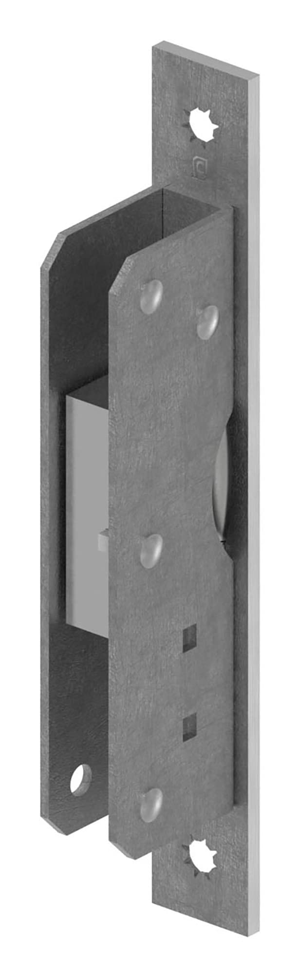STEINBACHER© | cerradura de pestillo de puerta batiente, pestillo de rodillo +/- 2mm ajustable, acero inoxidable en la parte delantera