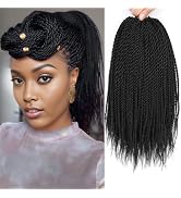 BAOTA Senegalese Twist Crochet Hair for Kids 12 Inch 8 Packs Short Crochet Hair for Black Women P...