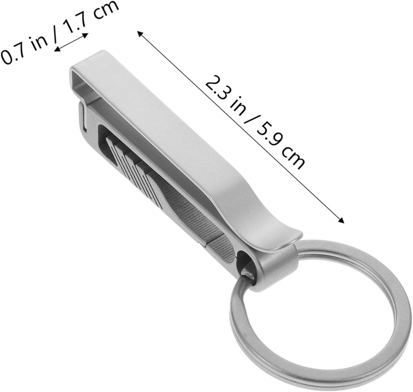 VICASKY 4pcs Titanium Alloy Keychain Carabiner Clip Heavy Duty Lightweight Key Holder for Pants Bags and Belts Rustproof and Portable Key Accessories