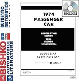 bishko automotive literature 1974 Mopar Chrysler Dodge DeSoto Plymouth Part Numbers Book CD List Guide