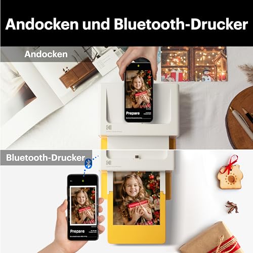 Mobiler Kodak Dock Plus Fotodrucker 4PASS für 10 x 15 cm Fotos