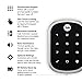 Yale Security Deadbolt Lock, Satin Nickel Keyless Non-Connected Entry Door Lock with Digital Keypad Touchscreen for Code Entry, ‎YRD256-NR-619