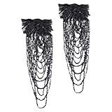 Effet visuel saisissant : ces accessoires de mode pour tailleur associent franges et épaulettes, créant un jeu de volumes et un style unique qui attire les regards
