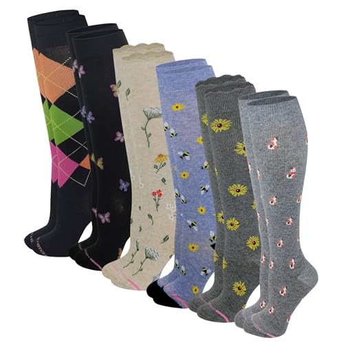 Image of Women's Compression Socks Therapeutic Graduated (Pack of 6 Pairs)