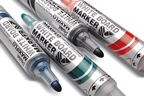 Pentel Maxiflo Marqueurs tableau blanc pointe conique large et brosse - 6