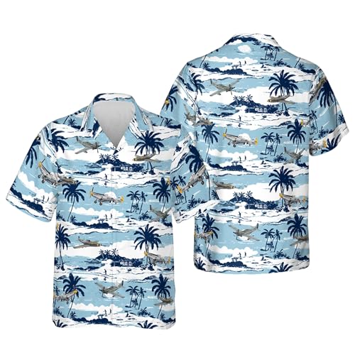 Image of Men's Hawaiian Wrinkle Free Short Sleeve Button Down Funny Tropical Floral Beach Vacation Shirt