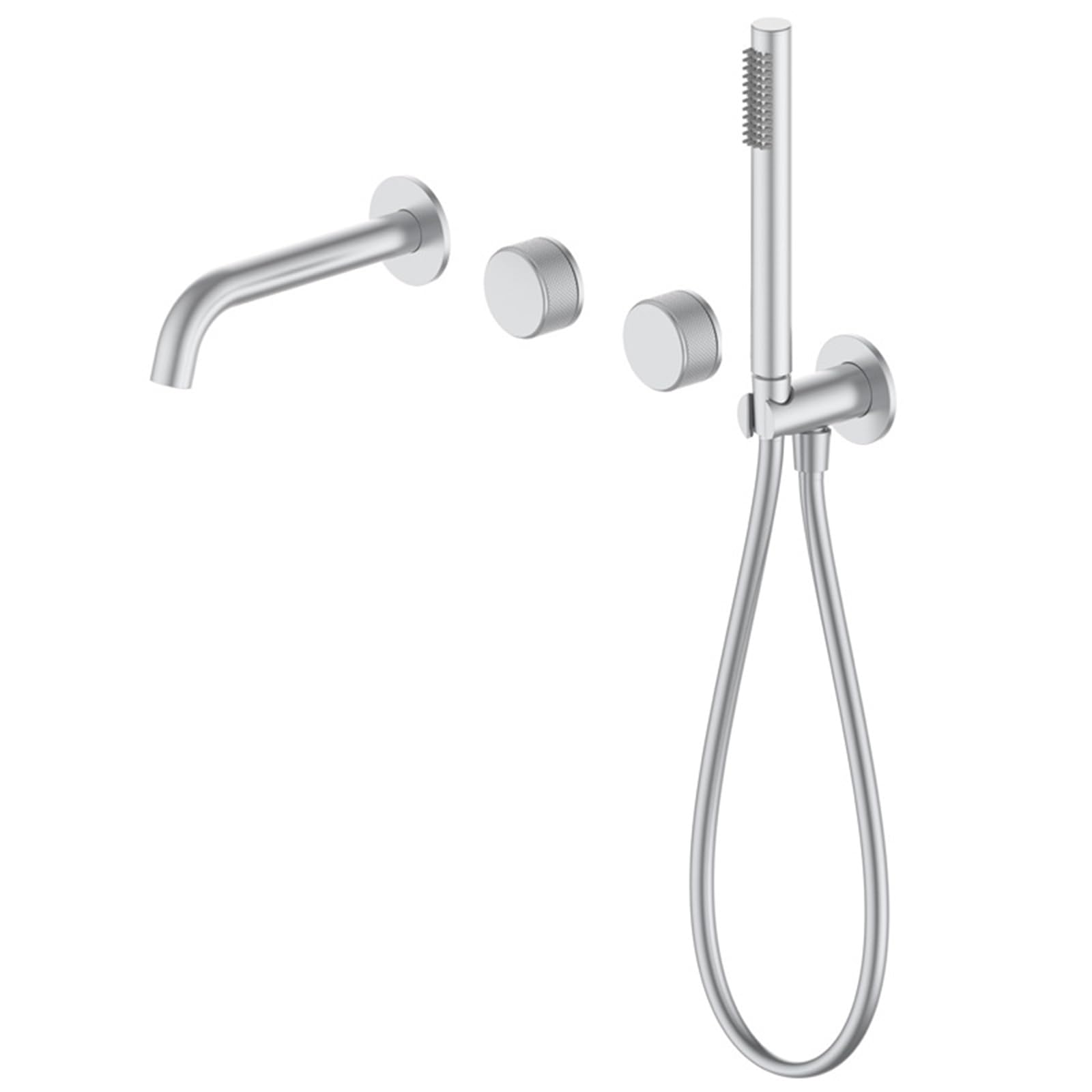 NZPOST Bath Tub Mixer Tap with Shower Gun Gray Bathroom Hot Cold Water Tap Mixer Shower Bath Mixer Tap Sho