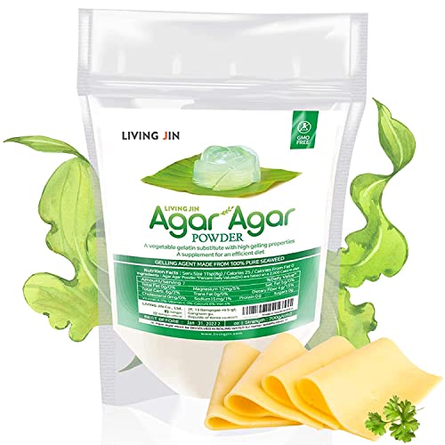 Agar Agar Powder (4oz) Vegan Gelatin Substitute, 100 Natural Red Algae