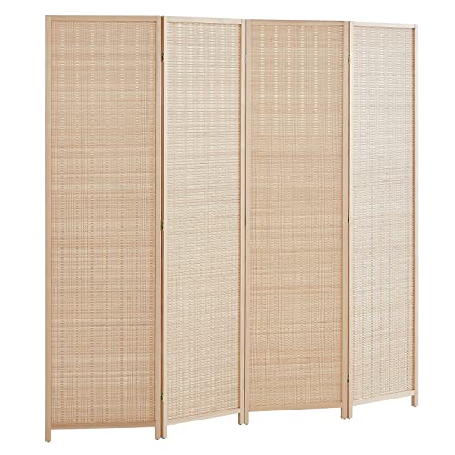 16' Room Divider Privacy Screen - 4 Panel Folding...