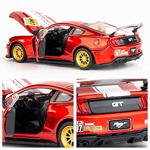 Modelo Ford Mustang 1:42, kit armable para niños miniatura 5